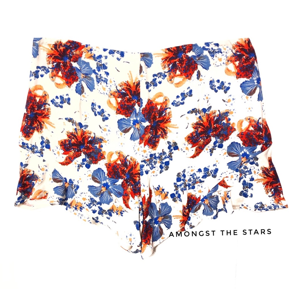 Free People Fiona Floral Print Flutter Shorts - Picture 7 of 8